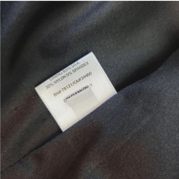 Eileen Fisher Polished Silk Blend Lined Zip Jacket in Black Size Small - Picture 8 of 11